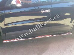 Praguri laterale inox, cod model P017 Pret - 1090 ron . Praguri inox tubulare cu pas scazut, praguri inox suv-uri, praguri inox protectie jeep-uri, praguri cu pas pick-up-uri, praguri inox...